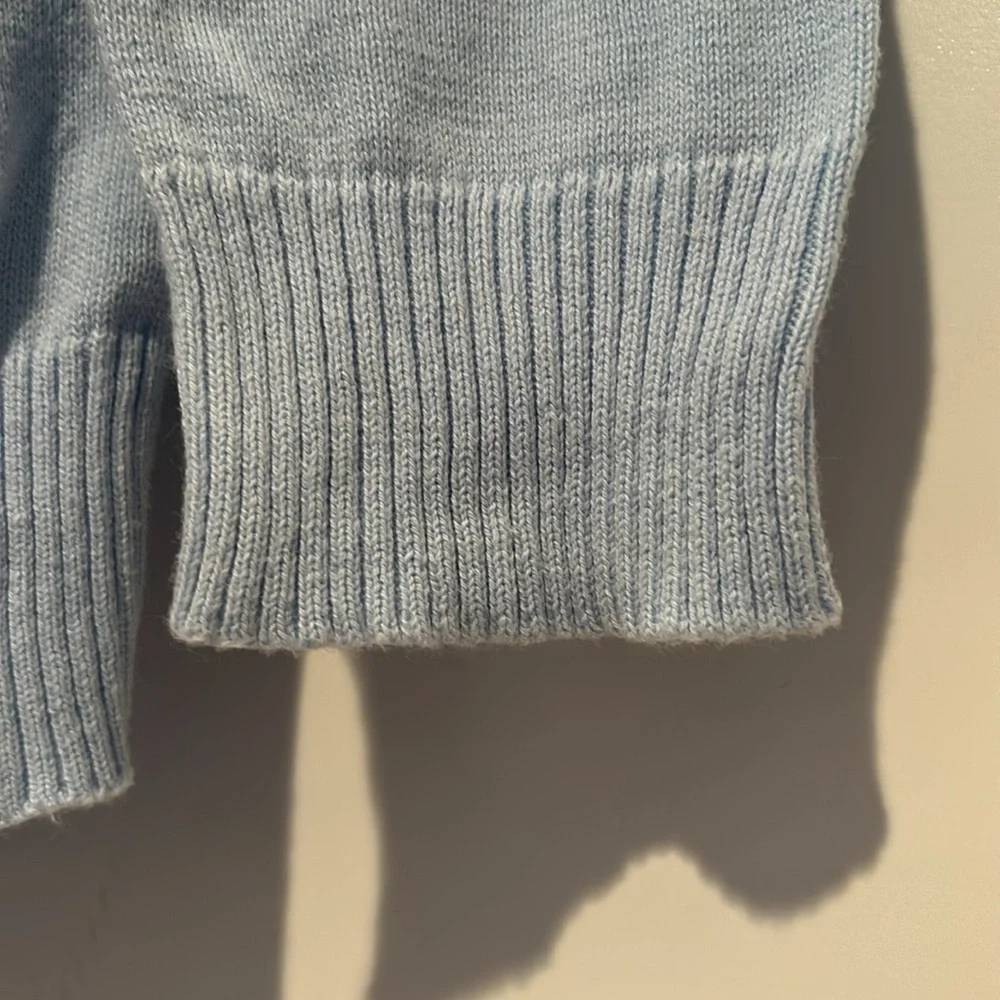 The Children’s Place 1/4 zip blue argyle long sleeve sweater in size S (5/6)